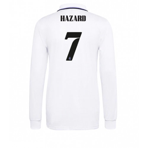 Fotbalové Dres Real Madrid Eden Hazard #7 Domácí 2022-23 Dlouhý Rukáv